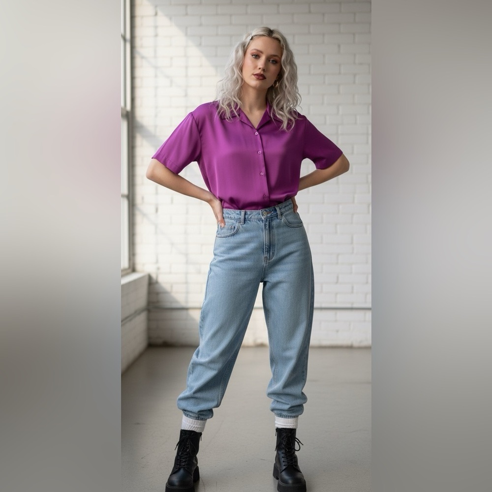 Pasta Vintage 90s Silk Top Size Medium